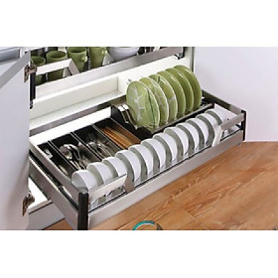 Giá đựng xoong nồi bát đĩa (Kệ bát đĩa Inox 304 thương hiệu Gerari hộp lắp thùng/cánh)