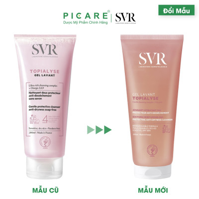 Sữa Rửa Mặt Làm Sạch Và Dưỡng Ẩm, Dành Cho Da Khô, Nhạy Cảm SVR Topialyse Gel Lavant 200ml