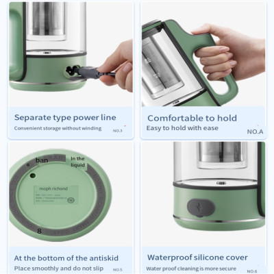 Bình đun nước pha trà, hâm cháo đa chức năng Morphy Richards MR6086 Có 3 mức nhiệt độ ở 45°C / 80°C / 100°C - HÀNG NHẬP KHẨU