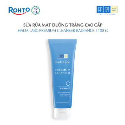 Sữa rửa mặt dưỡng trắng cao cấp Hada Labo Premium Cleanser Radiance 100g