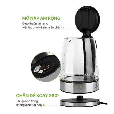 Ấm đun nước siêu tốc Elmich Smartcook ICS-3859 (1.7 Lít) - Hàng chính hãng