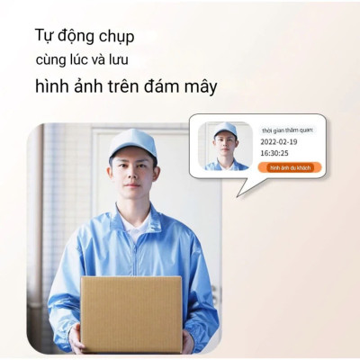 Chuông Cửa Camera WiFi Thông Minh Báo Video, Hình Ảnh Qua App - Bản Cao Cấp Mẫu Mới