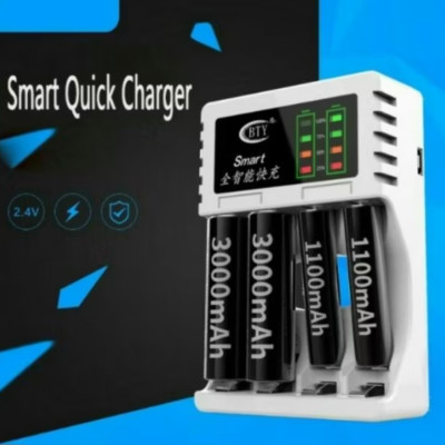 MÁY SẠC PIN TIỂU AA AAA ĐIỆN TỬ CAO CẤP