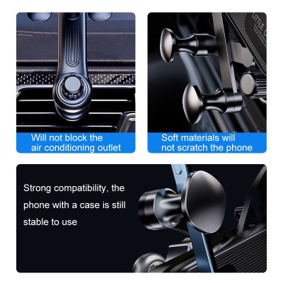 Giá đỡ điện thoại gắn cửa điều hòa không khí xe hơi ô tô car xoay 360 độ tiện dụng 2024 Phụ Tùng - miếng lót chuột