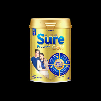 Sữa bột cho người lớn tuổi Vinamilk Sure Prevent 900g (Hộp thiếc) - bổ sung dinh dưỡng và tăng cường sức khỏe
