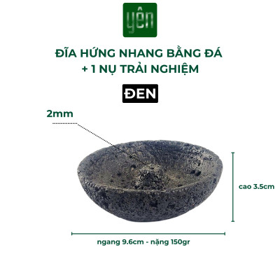 Đế Hứng Nhang Thảo Mộc Bằng Đá Phong Cách Wabi Sabi Trang Trí Nhà Bàn Thờ Thiền