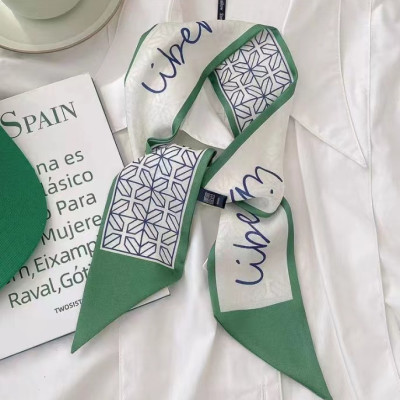 Ruy băng lụa turban cột tóc, khăn quàng cổ lụa, dây buộc tóc dành cho nữ phong cách Hàn Quốc
