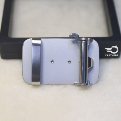 Mặt Khóa Thắt Lưng Cao Cấp - Đầu Khóa Dây Nịt CRA007WB -Mặt Khóa 3.5cm Inox 316 Nguyên Khối