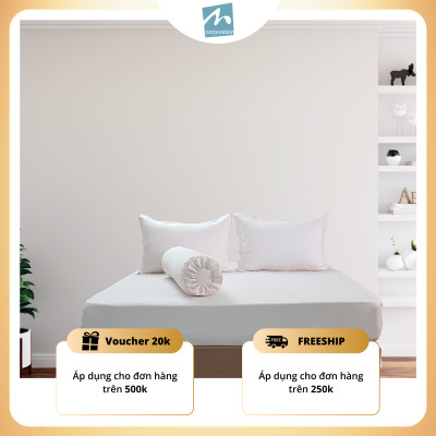 Bộ Ga Trải Giường Cotton 4 Món Chất Liệu 100% Tự Nhiên Thoáng Mát, Mềm Mịn