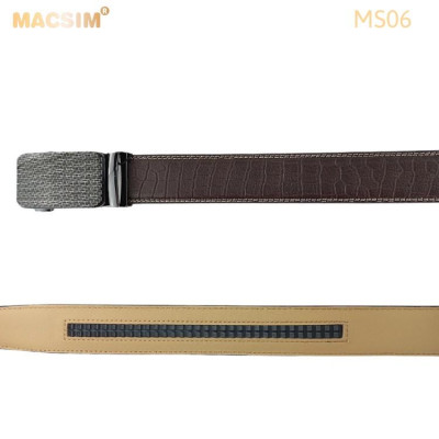 Thắt lưng nam da thật cao cấp nhãn hiệu Macsim MS06