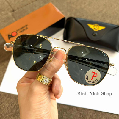 (Hàng cao cấp) Kính râm Cơn Ao Polarized Phân cực công nghệ chống chói lóa Fullbox phụ kiện