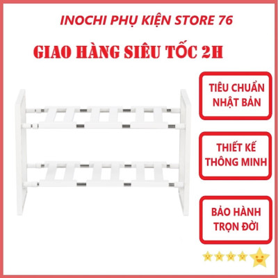 Kệ Để Gầm Bếp Tokyo, Kệ Để Đồ Tiện Dụng Điều Chỉnh Được Độ Dài , Sản Xuất Theo Tiêu Chuẩn Nhật Bản Bền Đẹp - Tặng kèm khăn lau PaKaSa