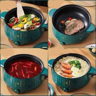 Nồi Lẩju Điện 2 Tầng Đa Năng Thông Minh Loại Xịn Có Vỉ Hấp – Xào Nấu Siêu Tiện, ĐÈN TRANG TRÍ