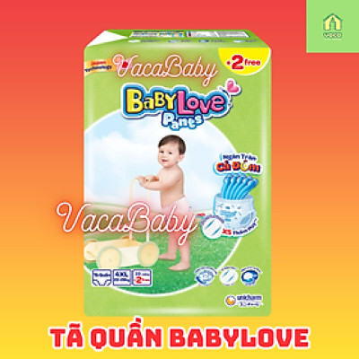 Tã bỉm QUẦN Baby Love của hãng Unicharm Bobby size lớn 3XL, 4XL, 5XL 33 miếng tặng 2 miếng giá tốt