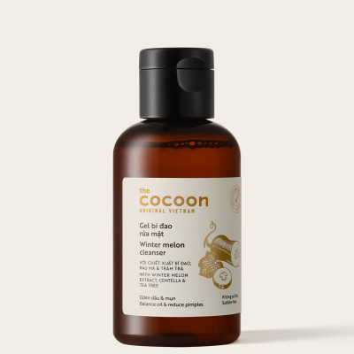Combo Gel bí đao rửa mặt Cocoon 140ml + Son dưỡng môi dầu dừa bến tre cocoon 5g