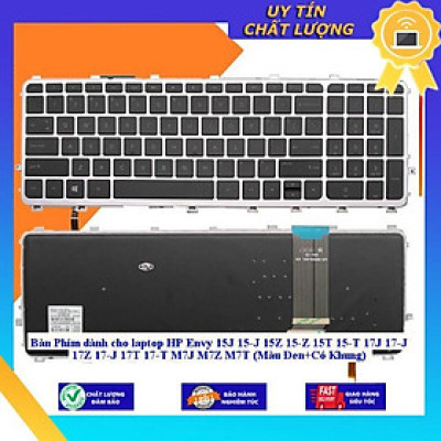 Bàn Phím dùng cho laptop HP Envy 15J 15-J 15Z 15-Z 15T 15-T 17J 17-J 17Z 17-J 17T 17-T M7J M7Z M7T (Màu Đen+Có Khung) - MÀU ĐEN - Hàng Nhập Khẩu New Seal