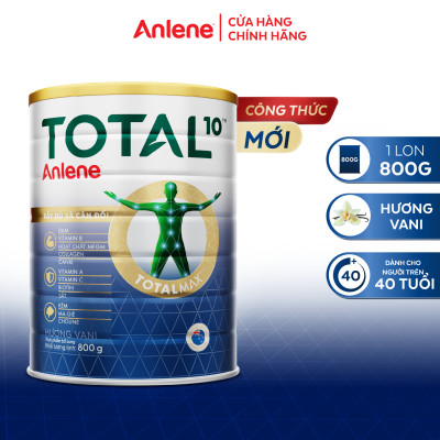 Combo 2 TPBS Anlene TOTAL 10 800g/lon - Tặng 1 lon Anlene Total 10 400g