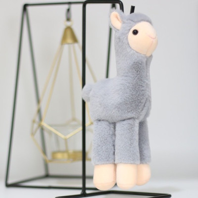 Móc khóa thú nhồi bông lạc đà chân dài treo balo, túi xách, điện thoại