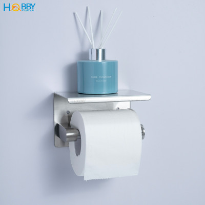 Kệ đựng cuộn giấy vệ sinh có mái che dán tường inox 304 Hobby Home Decor G3