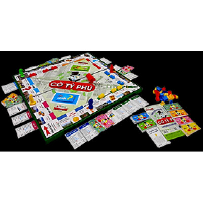 Cờ tỷ phú, đồ chơi cờ bản lớn sato038 kích thước  42 x 42 x 2 (cm)