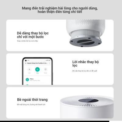 Máy Lọc Không Khí Xiaomi Smart Air Purifier 4 Compact EU – Hàng Chính Hãng