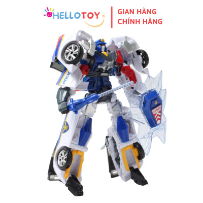 Đồ Chơi Mô Hình Lắp Ráp Xe Hơi Biến Hình Cỡ Lớn HELLO CARBOT Fron Police
