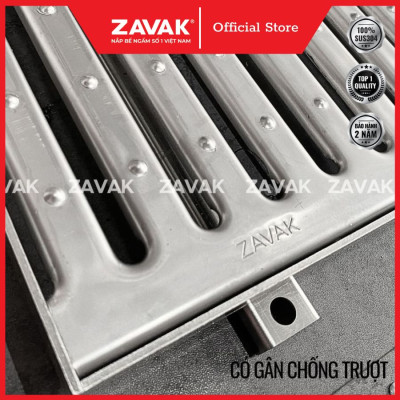 Rãnh Thoát Nước Inox 304 ZAVAK Grating GRT-AX257 inox 304 (modun 1.2m)