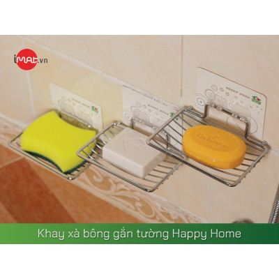 iMat Khay xà bông gắn tường Happy Home