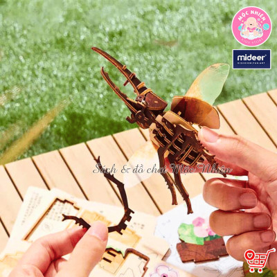 Mô hình lắp ghép gỗ Mideer Wooden 3D Puzzle, đồ chơi 3D sáng tạo cho bé