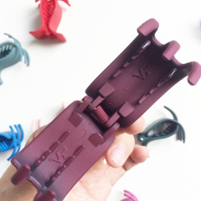 Combo 2 Kẹp tóc nữ càng cua 3 răng màu sắc (màu ngẫu nhiên)