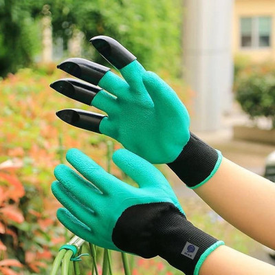 Bao tay làm vườn Găng tay chuyên dụng làm vườn có móng vuốt, chống thấm nước , Cao su Latex co giãn đàn hồi tốt siêu bền