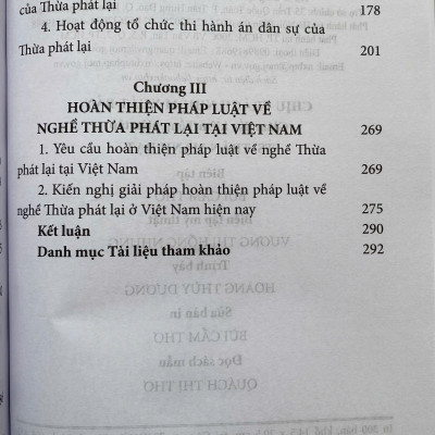 Nghề Thừa Phát Lại Tại Việt Nam - Một Số Vấn Đề Pháp Lý Và Thực Tiễn 