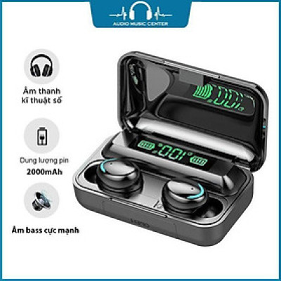 Tai Nghe Bluetooth TWS F9 Pro V5.1 Có LCD
