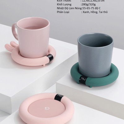 Đế Hâm Nóng, Máy Giữ Nhiệt Đồ Uống, Trà, Cà Phê, Sữa Cho Bé Với 3 Chế Độ Nhiệt, Màn Hình Điện Tử Cao Cấp - Hàng Chính Hãng KUNBE