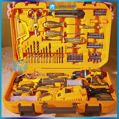 Combo Bộ dụng cụ sữa chữa 165 chi tiết và máy khoan búa HKTHP11651