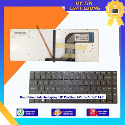 Bàn Phím dùng cho laptop HP Pavilion 14V 14-V 14P 14-P - TỐT - CÓ ĐÈN - Hàng Nhập Khẩu New Seal