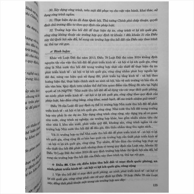 Sách Bình Luận Khoa Học Luật Đất Đai năm 2024 - V2480TP