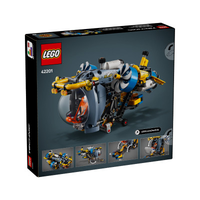 LEGO TECHNIC 42201 Đồ Chơi Lắp Ráp Tàu Ngầm Nghiên Cứu Biển Sâu (413 chi tiết)