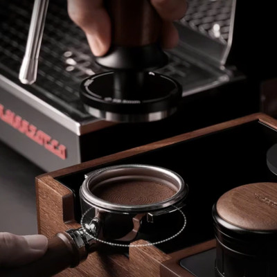 Feepie bàn đế nén cà phê đa năng gỗ óc chó Nam Mỹ