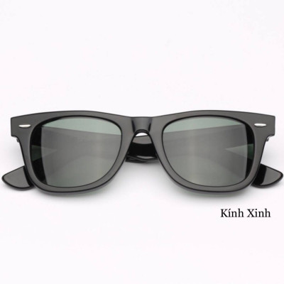 Kính râm Nam Nữ unisex Tròng Thủy Tinh Chống Lóa. Chống Nắng UV 400 + Kèm Fullbox Phụ Kiện Cao Cấp