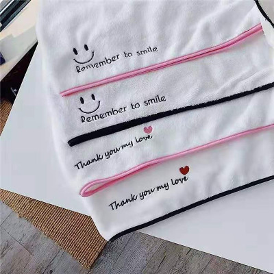 Bộ 3 khăn ủ tóc quấn đầu nhanh khô, thêu chữ đẹp (Giao màu ngẫu nhiên, nhiều màu)