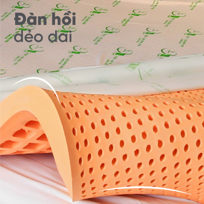 Nệm Gấp 3 Cao Su Thiên Nhiên Đồng Phú- Đàn hồi-hỗ trợ thẳng lưng- Bảo hành 7 năm.