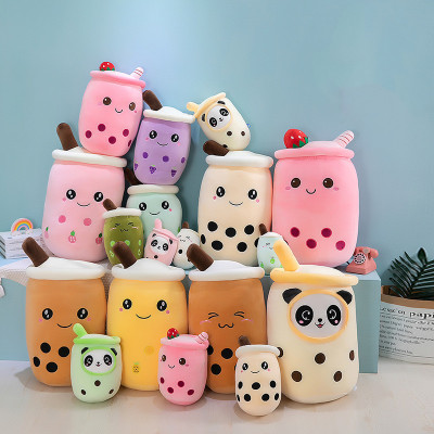 Gấu Bông Gối Ôm Thú Bông, Nhồi Bông Hình Ly Trà Sữa Xinh Xắn Ngộ Nghĩnh Topping Trái Cây Siêu Hot 25cm