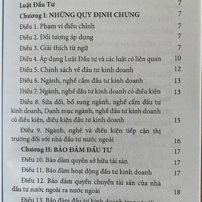 Luật Đầu Tư Năm 2020 