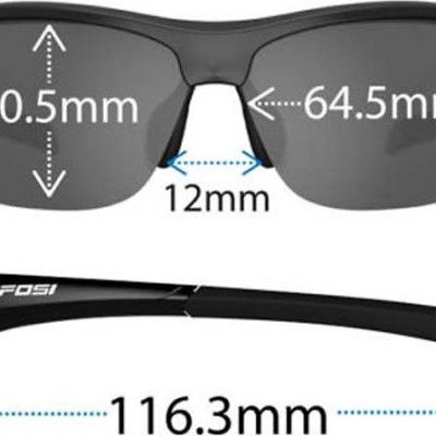 Kính mát thể thao Unisex Tifosi Intense -  Gọng Iron, Tròng GT