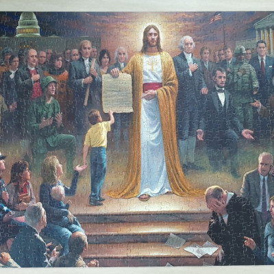 Bộ Tranh Xếp Hình Minh Châu 500 Mảnh – Jesus (Kích Thước 40x50cm)