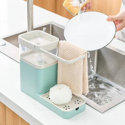 Hộp Đựng Xà Phòng Thông Minh Lấy Xà Phòng Tự Động 2 Tầng Tặng Kèm Miếng Rửa Chén Bọt Biển PaKaSa - Hàng Chính Hãng ( Màu ngẫu nhiên)