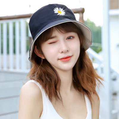 Mũ Vành Nhỏ, Mũ Bucket Hoa Cúc, Mũ Bucket Cụp Phong Cách Swag Siêu Xinh MD07