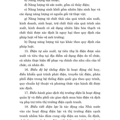 Luật điện lực năm 2024 - bản in 2025