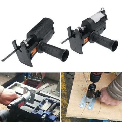 Biến Máy Khoan Thành Máy Cưa Điện Cầm Tay Với Bộ Chuyển Đổi Kèm 3 Lưỡi Cắt Gỗ, Kim Loại Đa Năng Hiệu Quả